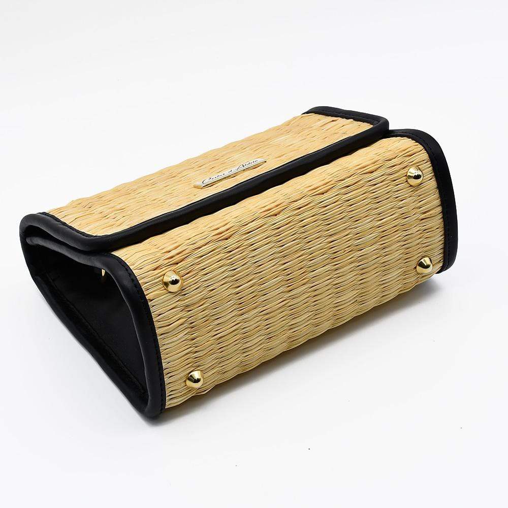luisa-paix-o-sac-pochette-cuir-et-jonc-naturel-23-cm image 3