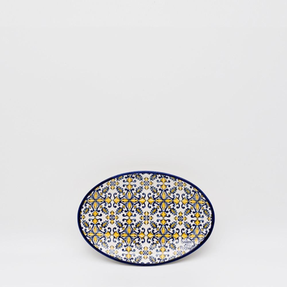 luisa-paix-o-tradicional-plat-c-ramique-jaune-17-cm-azulejos image 1