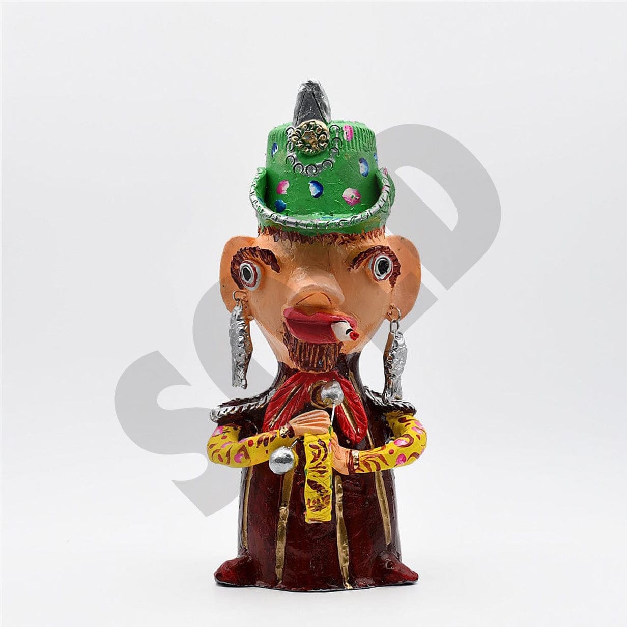 j-lia-c-ta-homme-tambour-statuette-c-ramique-40-cm image 1