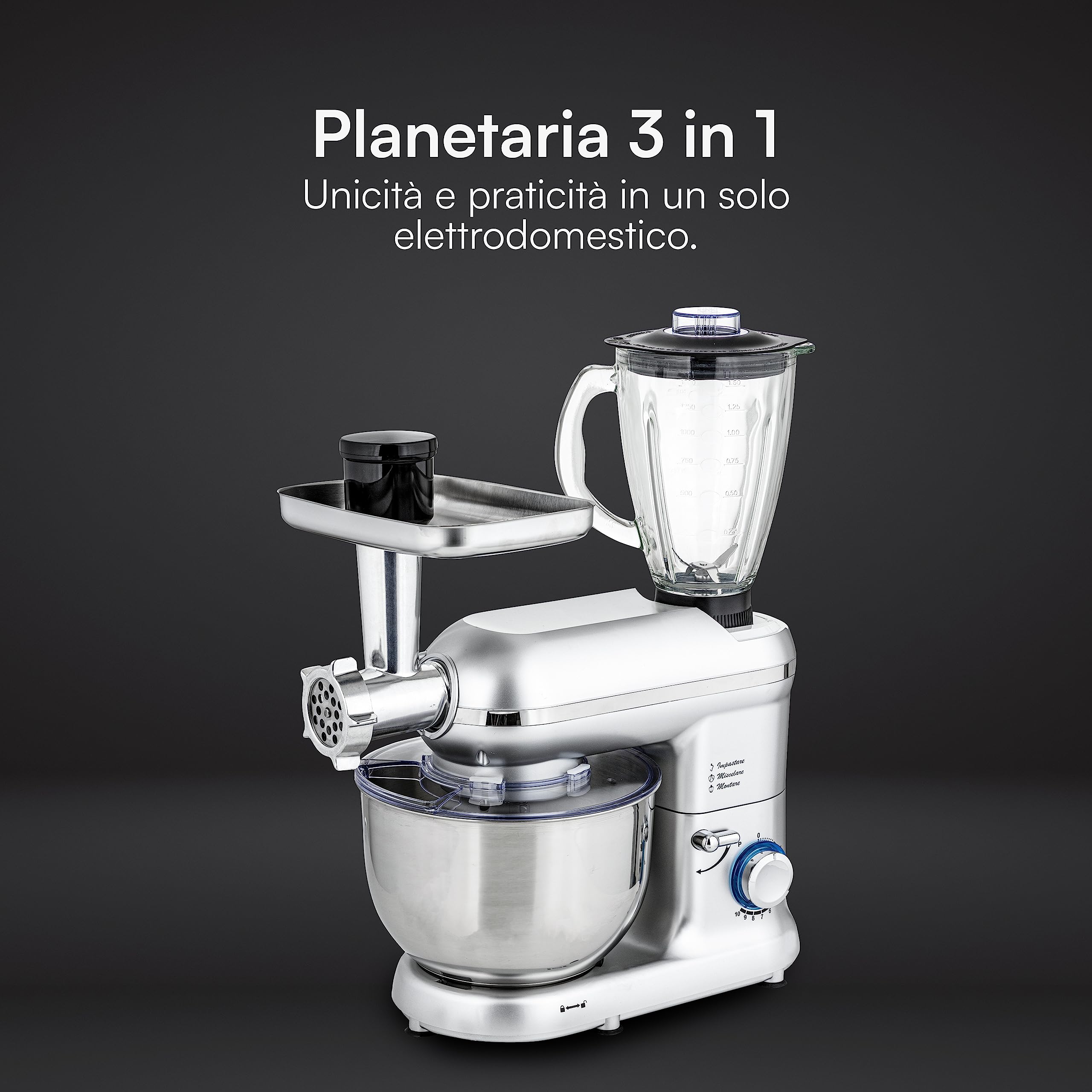 baroni-home-cucina-robot-p-tissier-multifonction-4-5-l-1000-w image 3