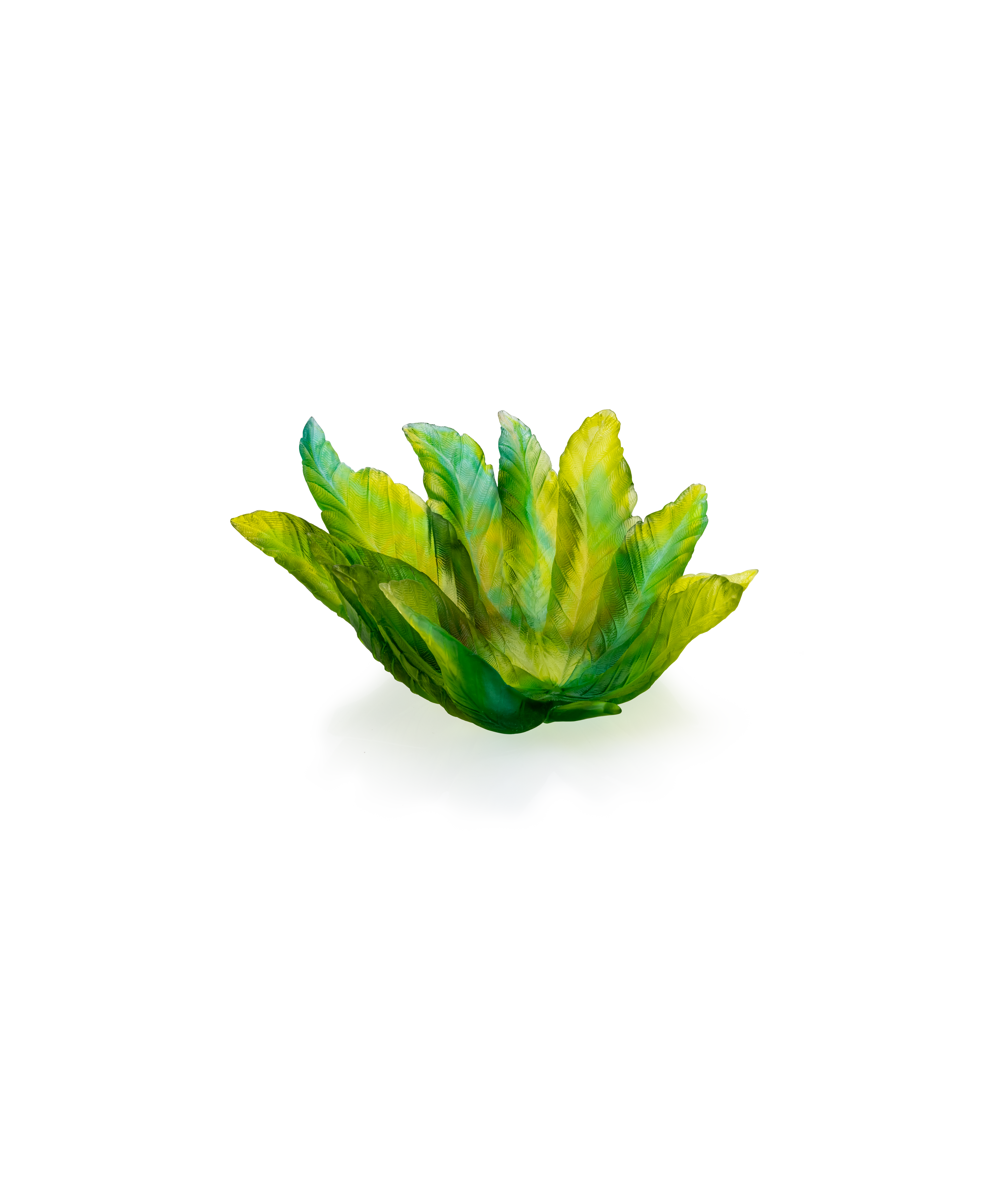 daum-born-o-coupe-emilio-robba-cristal-vert image 1