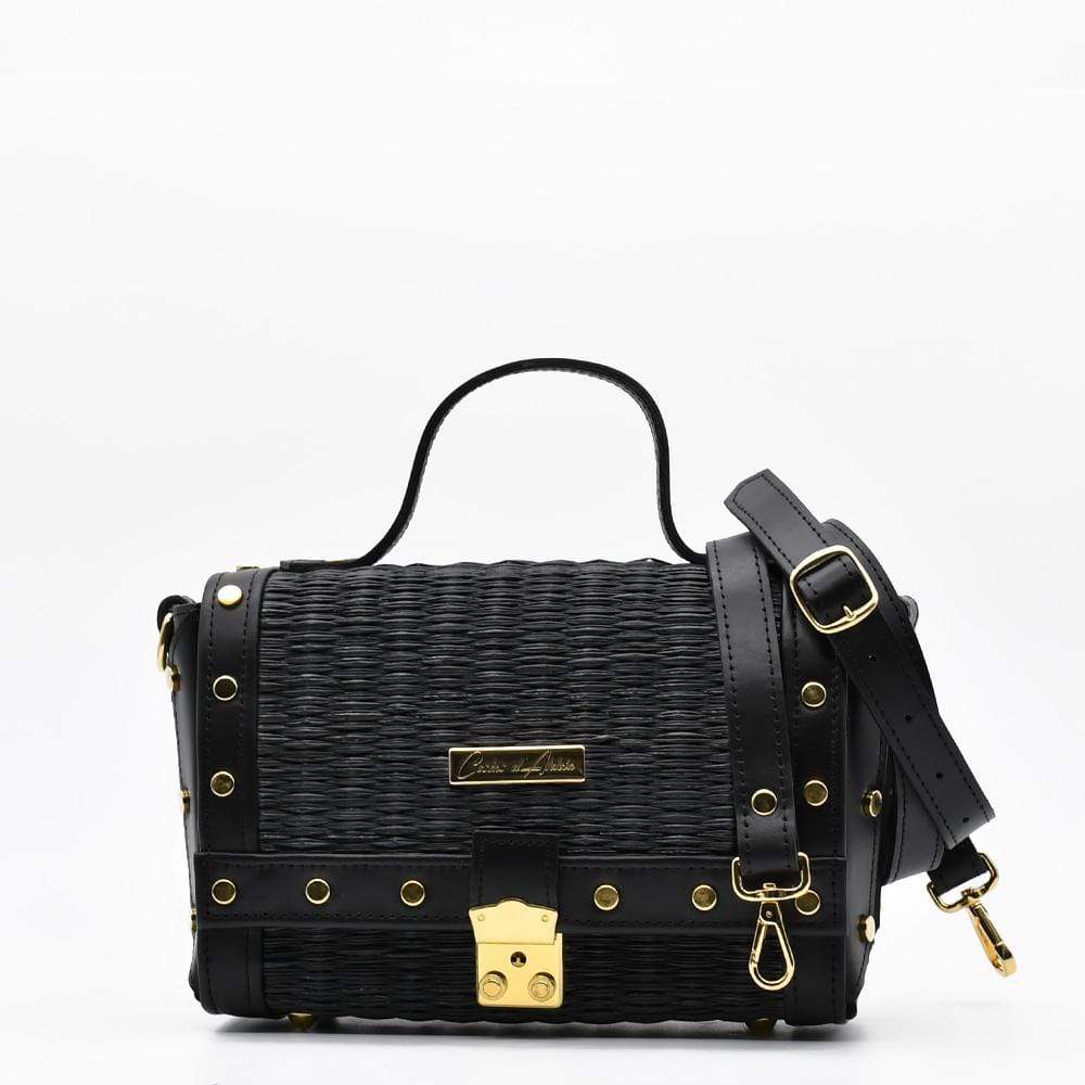 luisa-paix-o-sac-jonc-cuir-noir-24cm-bandouli-re image 2