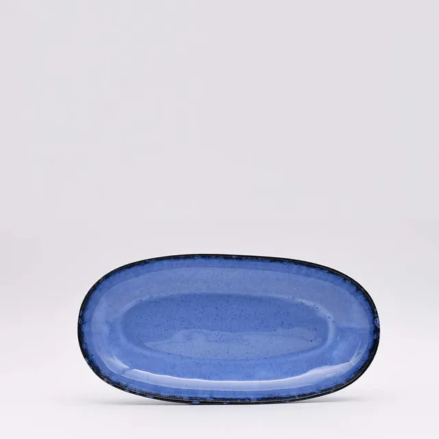 luisa-paix-o-amazonia-plat-de-service-en-gr-s-bleu-24-cm image 1