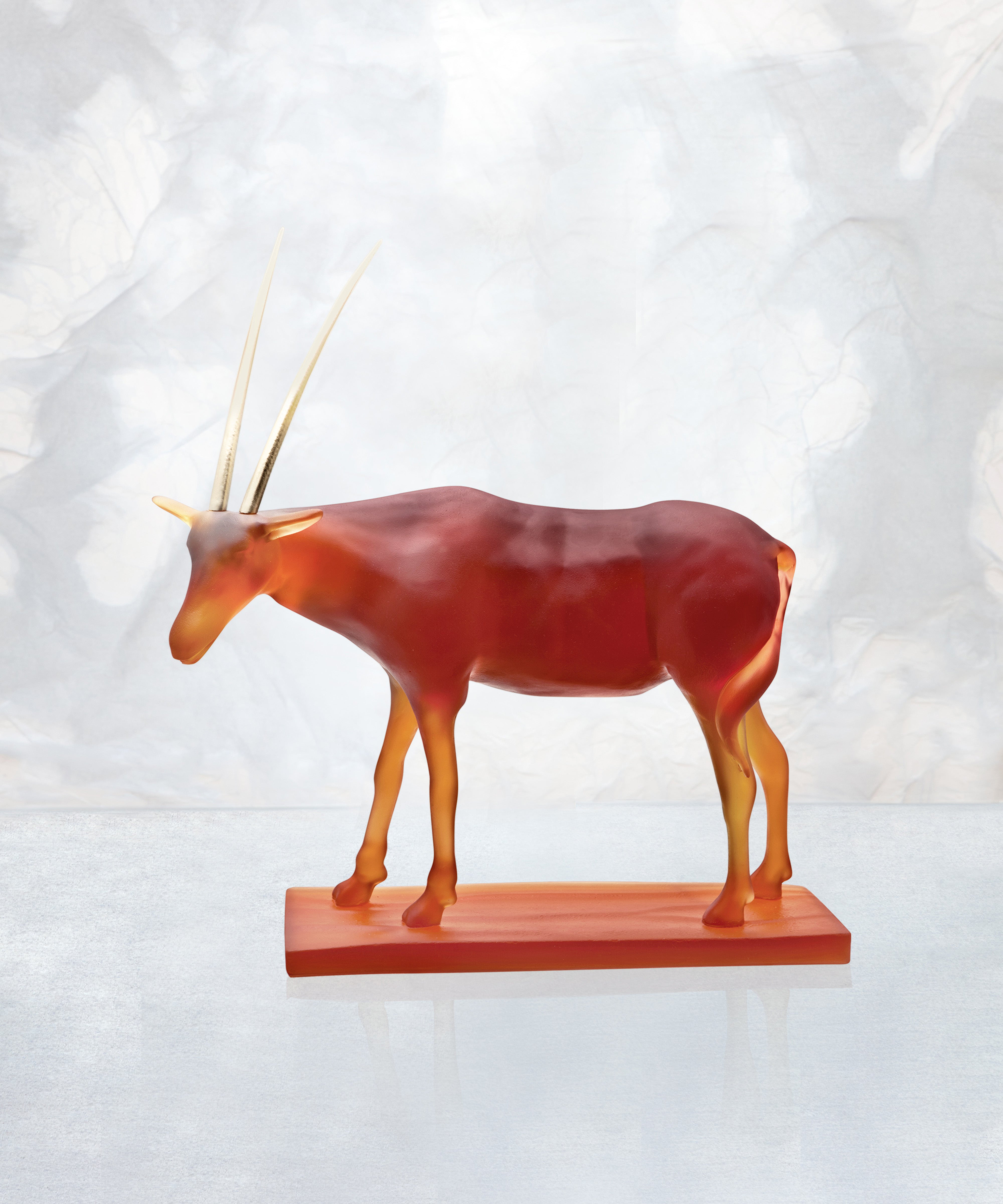 daum-univers-animalier-oryx-hicham-lahlou-sculpture-ambre-99-ex image 2