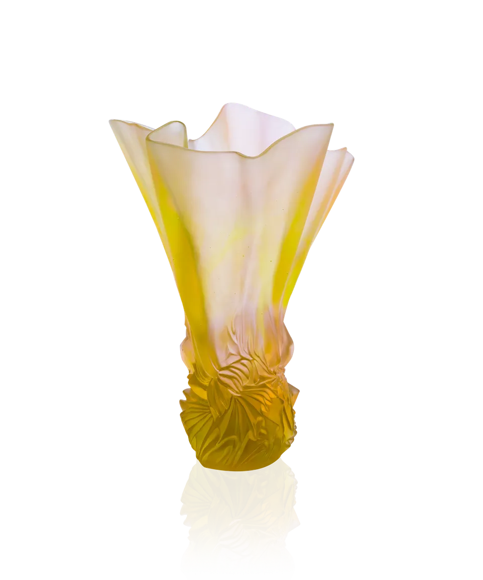daum-univers-v-g-tal-croisi-re-vase-grand-mod-le-rose-vert image 1