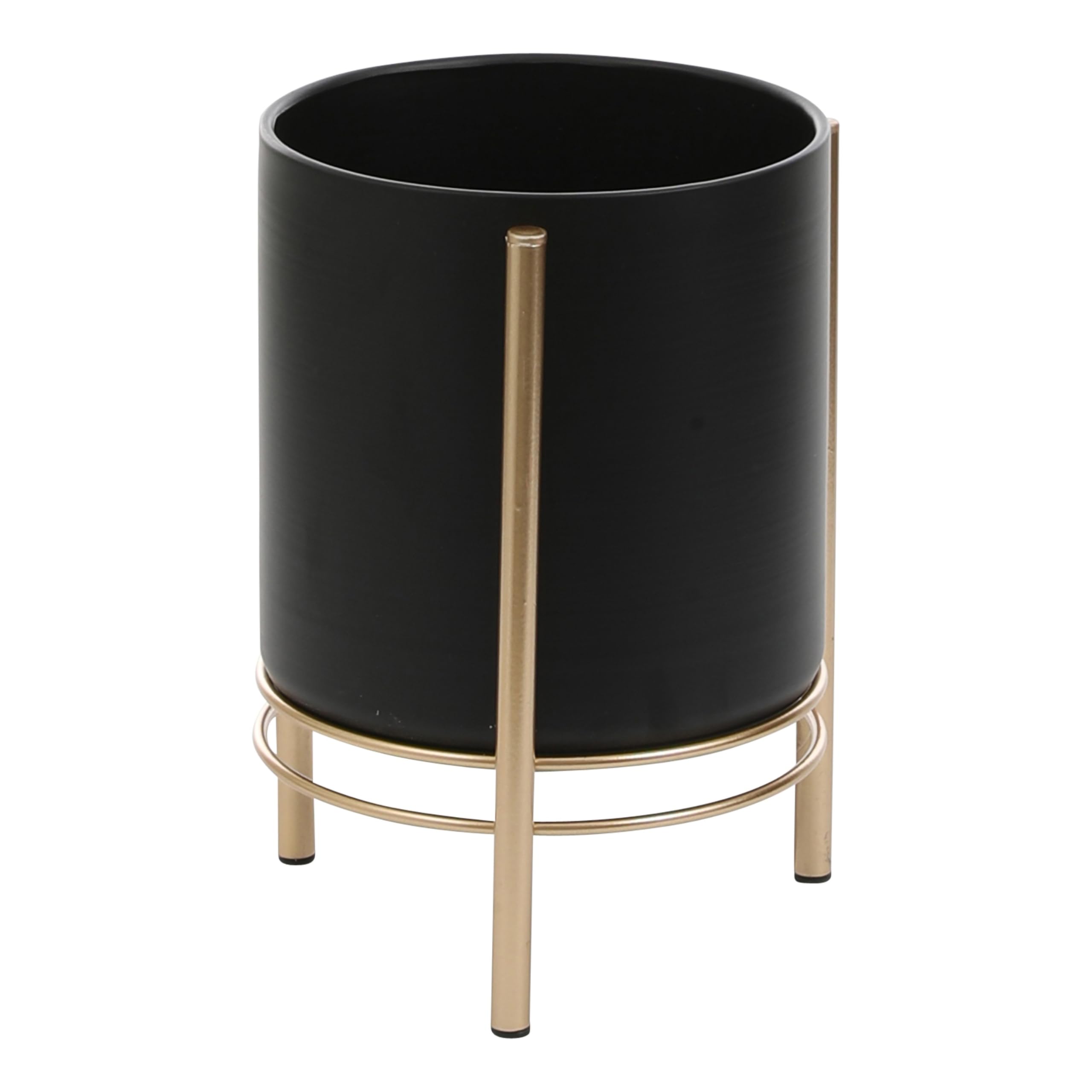 mica-decorations-sverre-pot-de-fleurs-sur-pied-noir-28-cm image 1