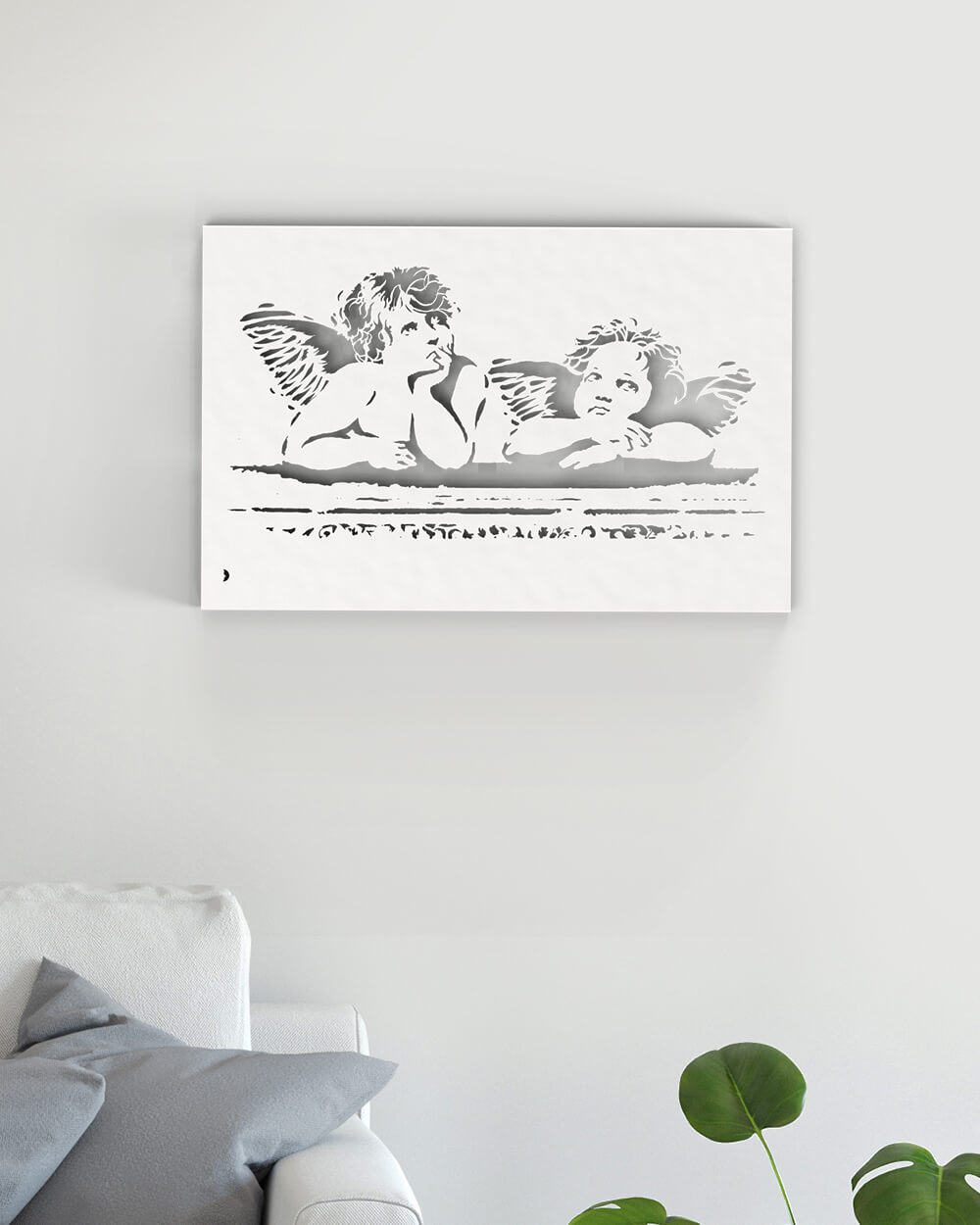 je-suis-art-tableaux-les-ch-rubins-d-coration-murale-m-tal image 1