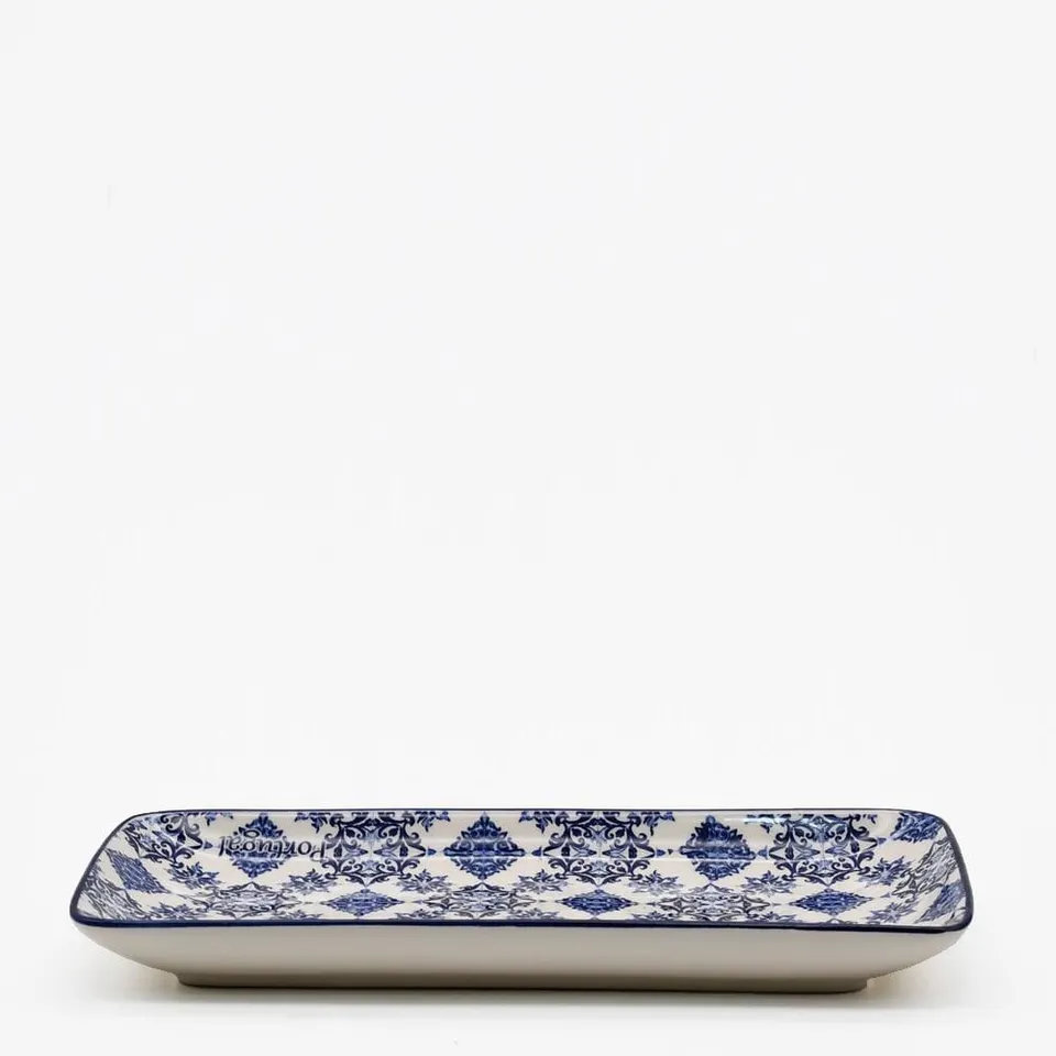luisa-paix-o-azulejos-plat-c-ramique-29x14-cm-bleu image 1