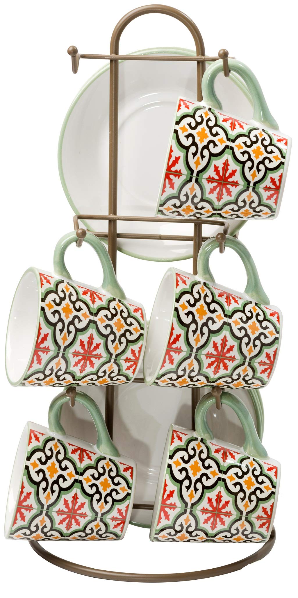 baroni-home-cucina-set-6-tasses-caf-c-ramique-cementine-support image 1