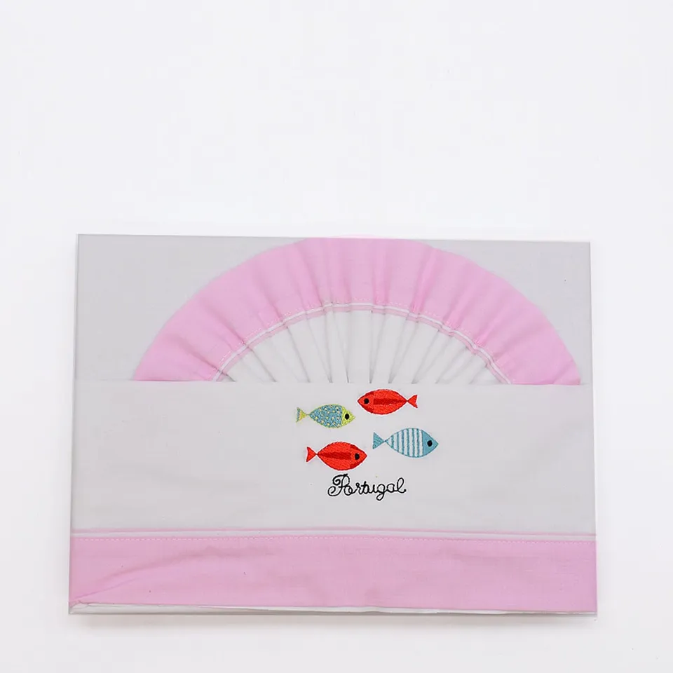 luisa-paix-o-sardinhas-parure-lit-b-b-coton-rose image 1