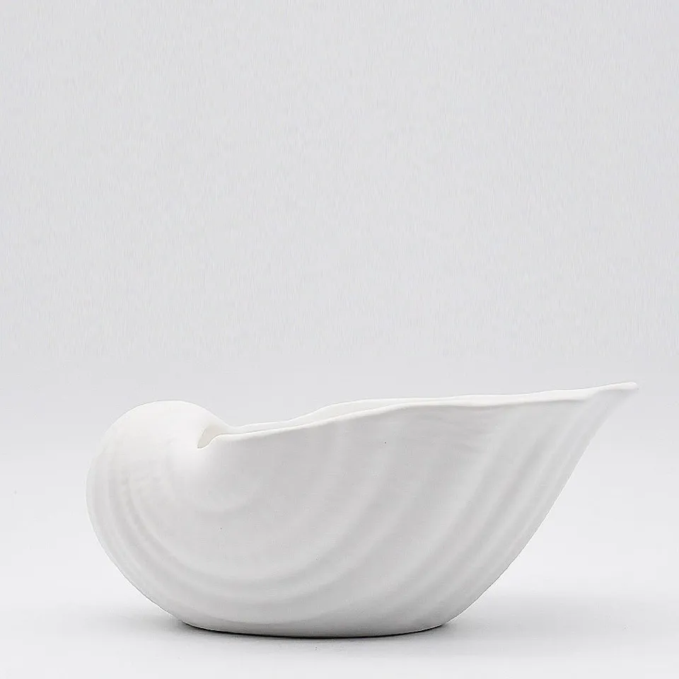 luisa-paix-o-coquillage-c-ramique-blanc-26cm-coupe-d-co image 1