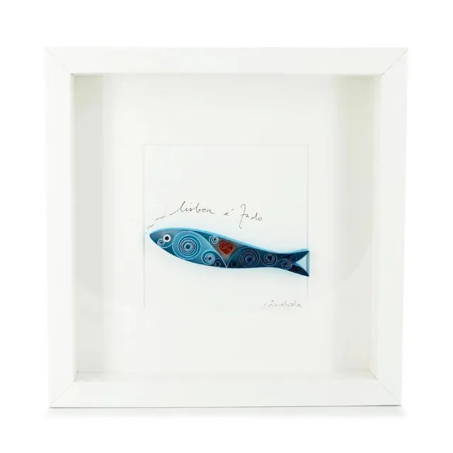 luisa-paix-o-sardinha-tableau-paperolles-sardine-25-cm-fait-main-3 image 1