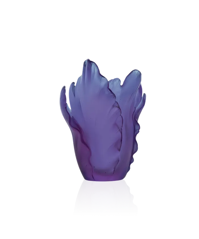 daum-tulipe-vase-ultraviolet-cristal-floral image 1