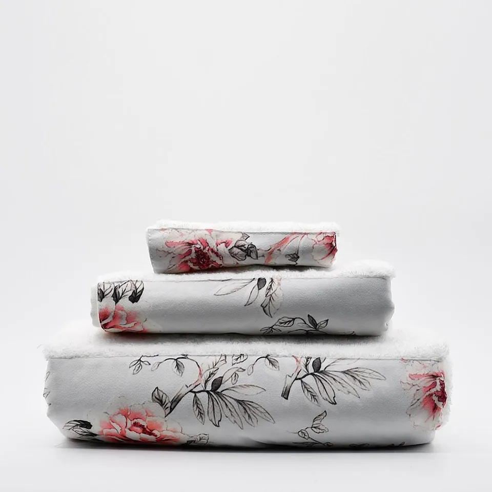 luisa-paix-o-linge-de-maison-parure-de-bain-coton-rose-3-pi-ces image 1