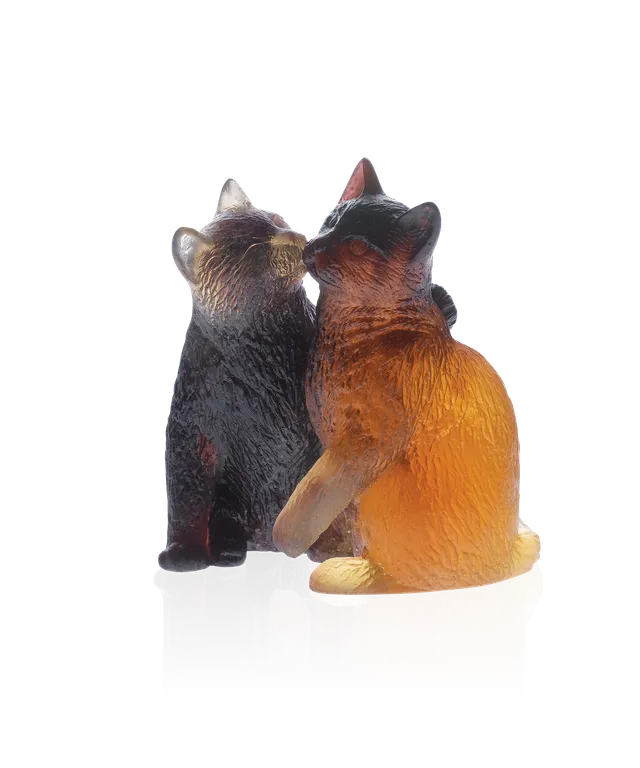 daum-univers-animalier-chatons-sculpture-cristal image 1