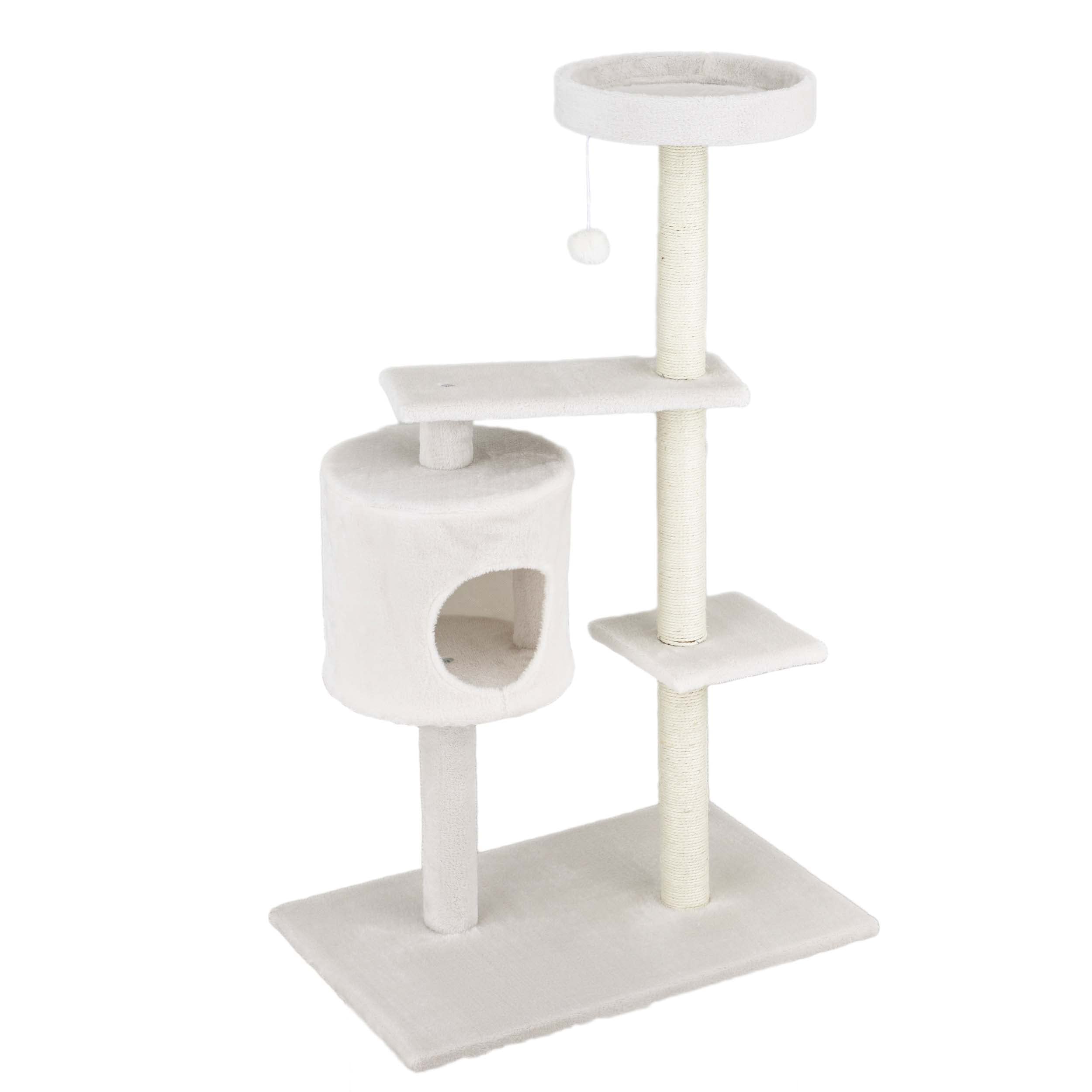 baroni-home-arbre-chat-cr-me-2-tages-niche-122-cm image 1