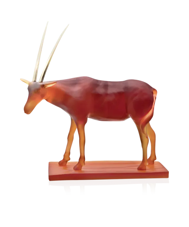 daum-univers-animalier-oryx-hicham-lahlou-sculpture-ambre-99-ex image 1