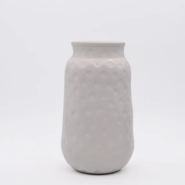 luisa-paix-o-vase-c-ramique-blanc-fait-main-24cm image 1