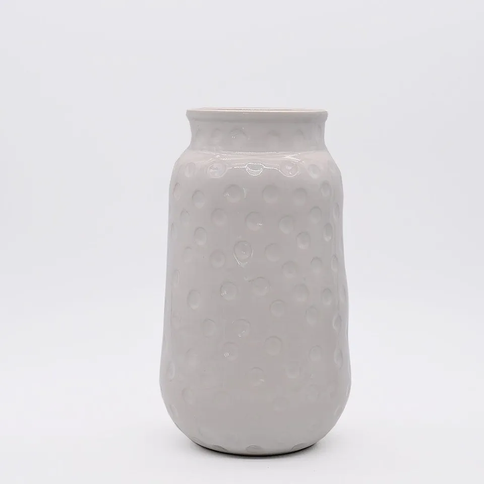 luisa-paix-o-vase-c-ramique-blanc-fait-main-24cm image 1