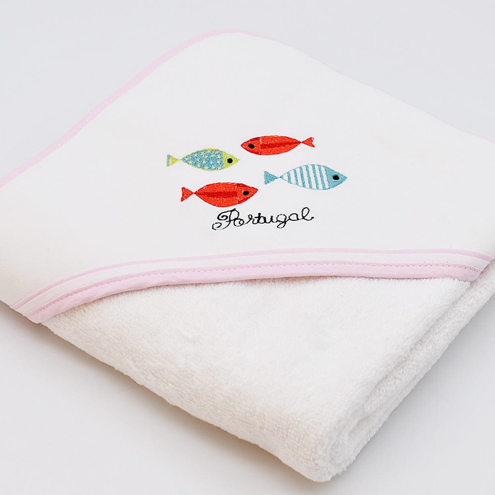 luisa-paix-o-sardinhas-drap-de-bain-b-b-rose-100x100-coton image 3