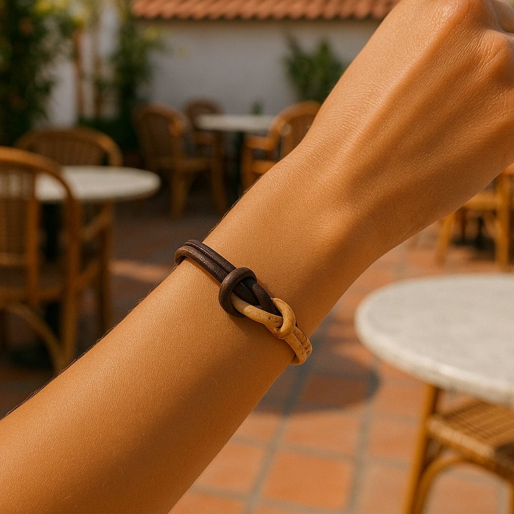 luisa-paix-o-bracelet-li-ge-bicolore-20cm-magn-tique-vegan image 2
