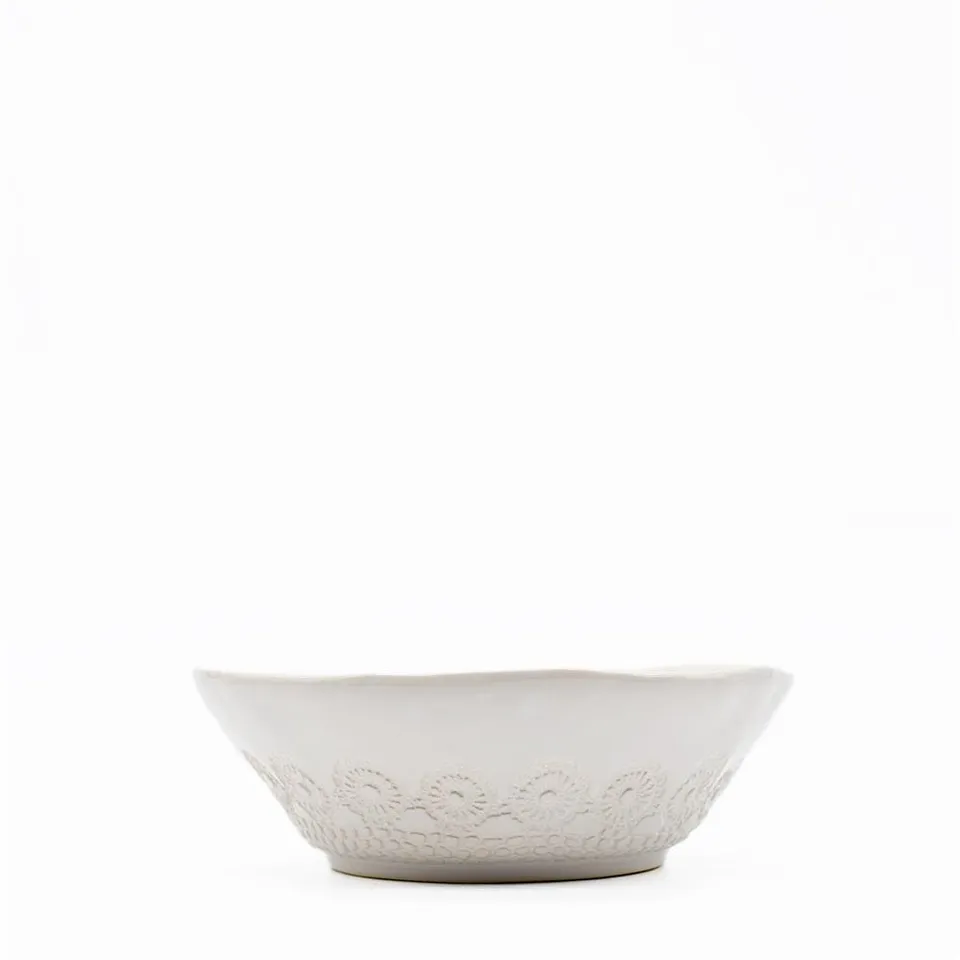luisa-paix-o-flores-saladier-blanc-19cm-fait-main image 1