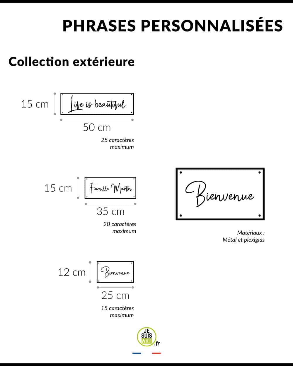 je-suis-art-personnalis-s-phrase-murale-plaque-m-tal-personnalisable-premium image 4