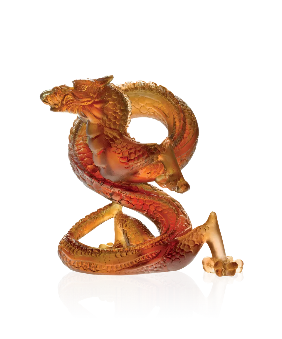 daum-dragon-huit-sculpture-ambre-fonc image 1