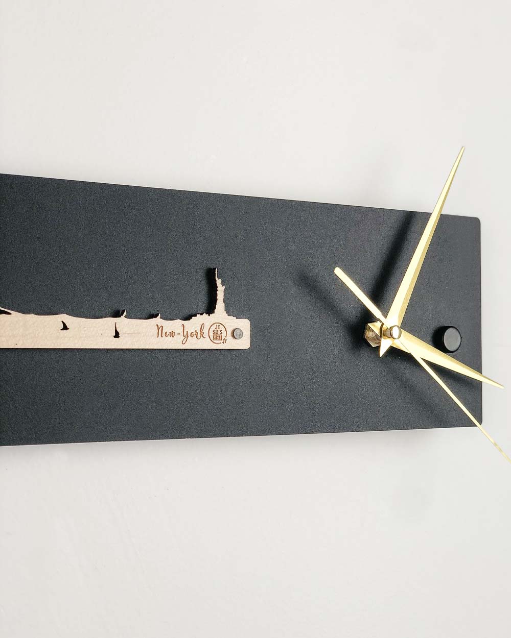 je-suis-art-horloge-murale-new-york-bois-et-m-tal image 3