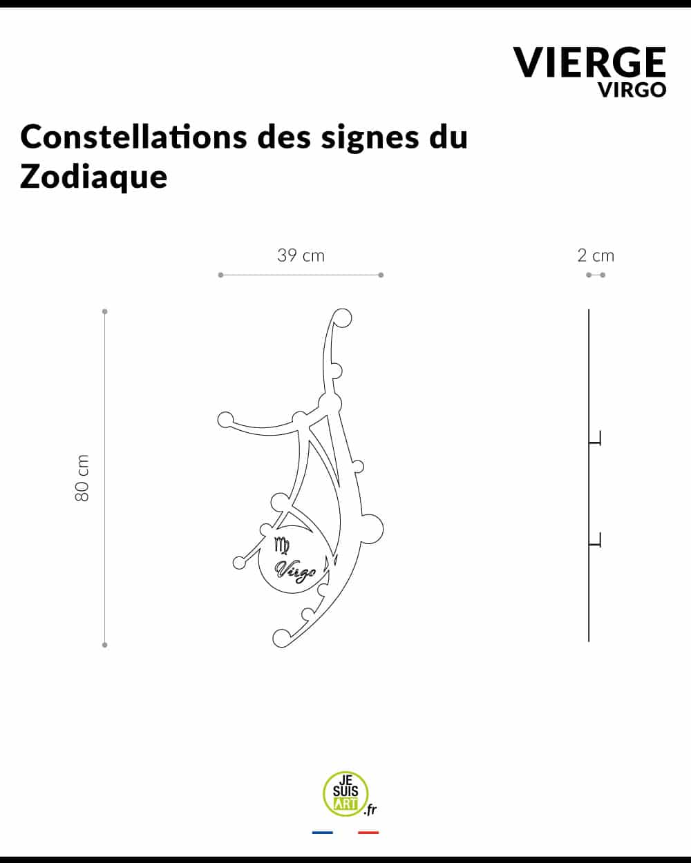 je-suis-art-signes-du-zodiaque-vierge-d-co-murale-m-tal-constellation image 5