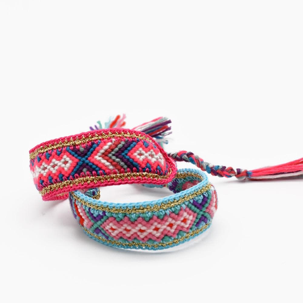 luisa-paix-o-bracelet-macram-turquoise-dor-ajustable-18-22cm image 5