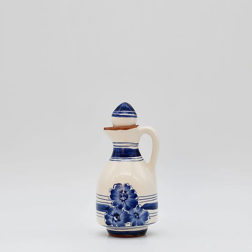 luisa-paix-o-carafe-huile-terre-cuite-bleue-250-ml image 1