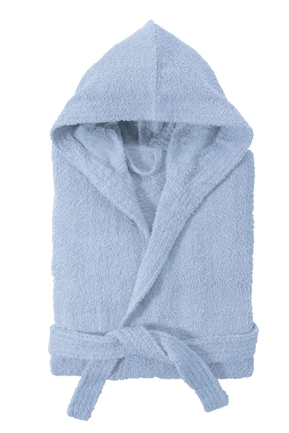 baroni-home-peignoir-enfant-capuche-coton-bleu-ciel-6-ans image 1