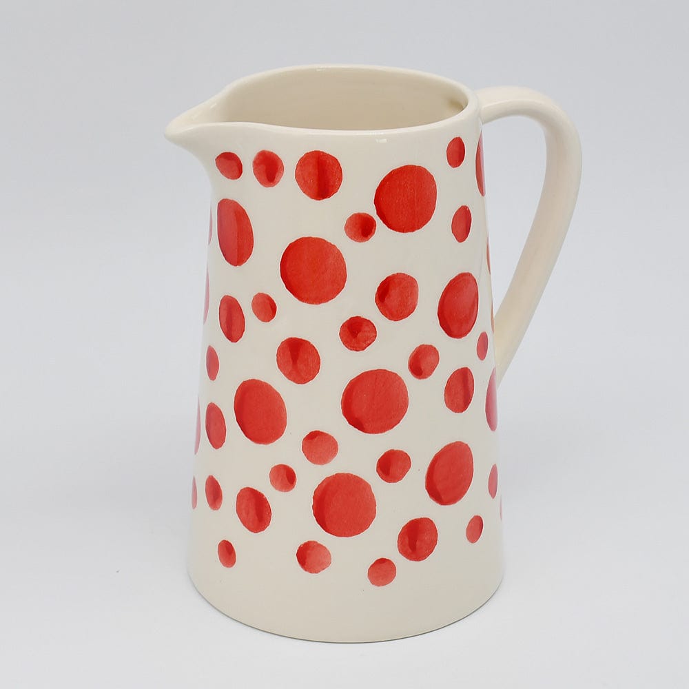 luisa-paix-o-carafe-pois-c-ramique-rouge-18cm image 2