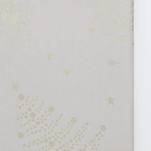 luisa-paix-o-festas-nappe-coton-beige-250x150-cm-motifs-dor-s image 1