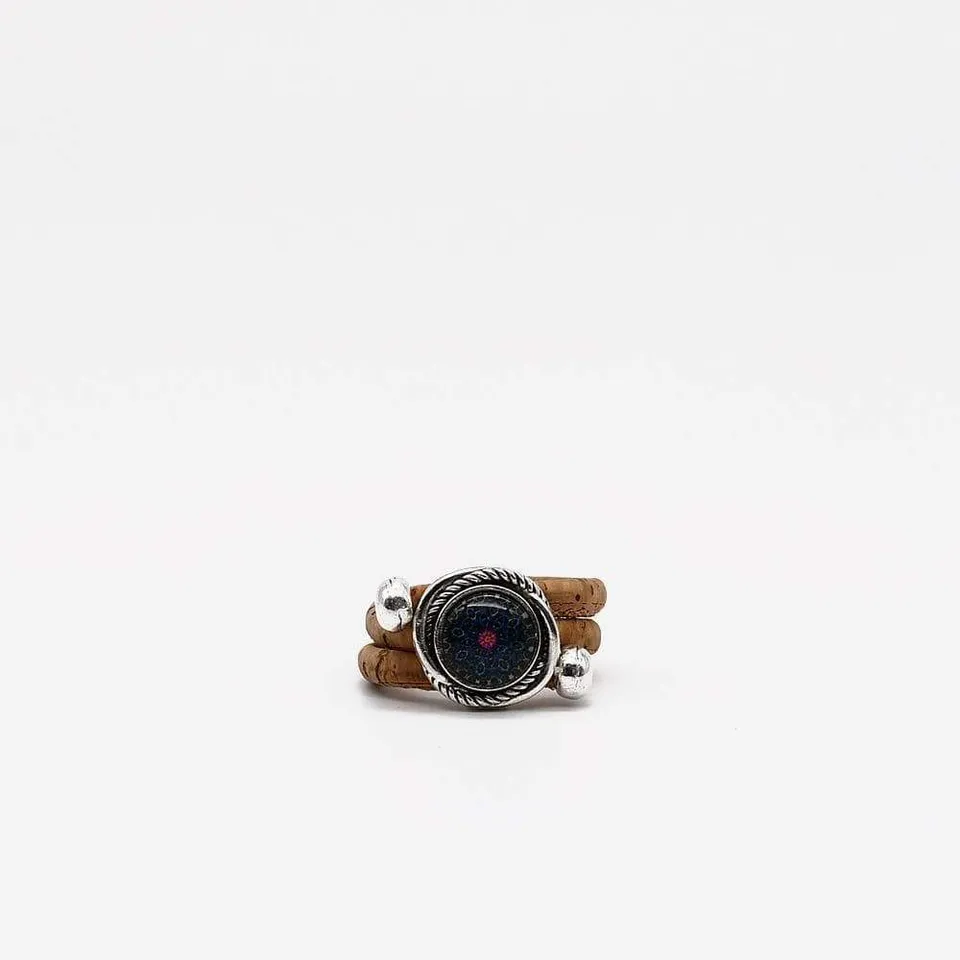 luisa-paix-o-azulejo-bague-li-ge-bleue-ajustable image 1