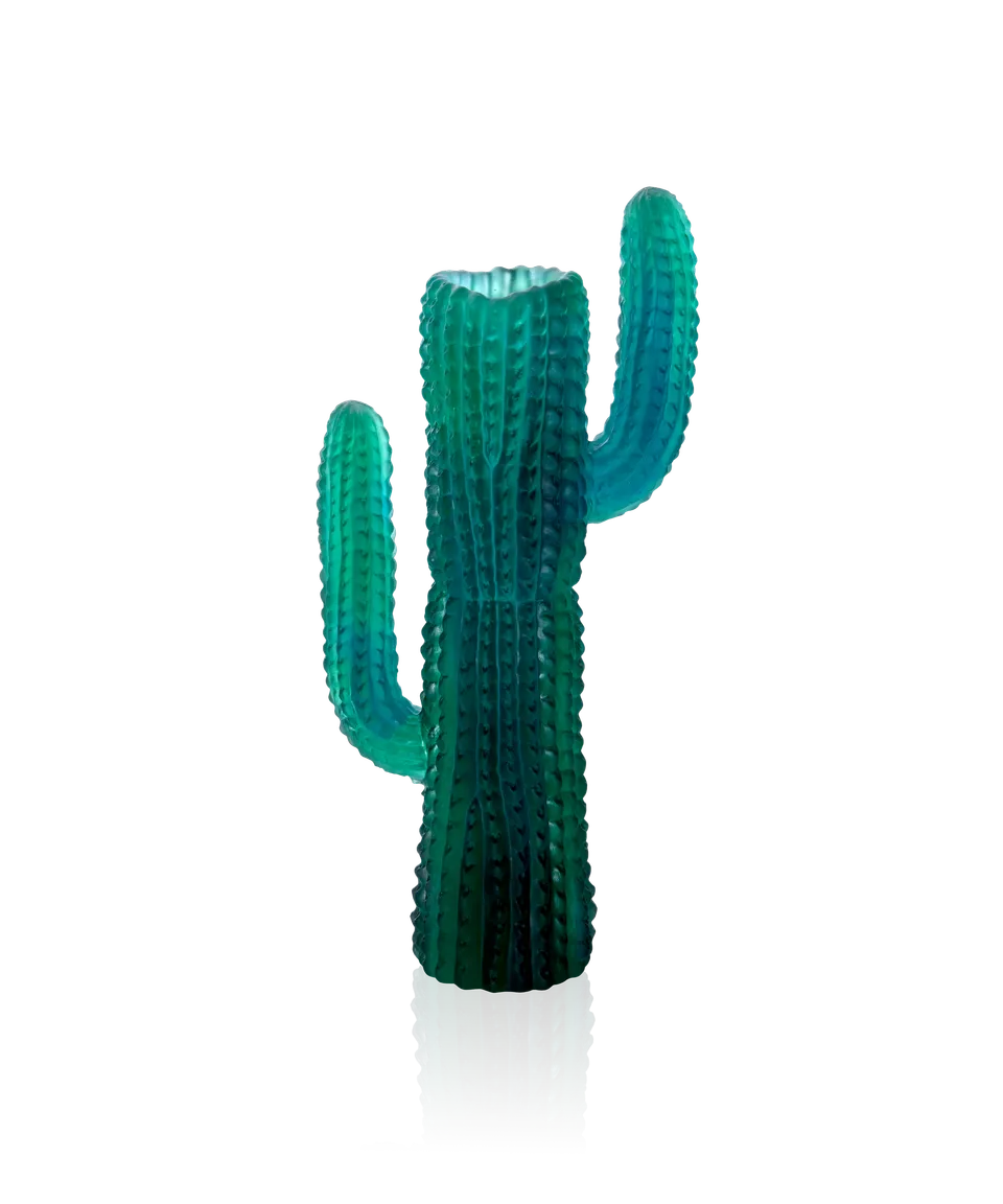 daum-jardin-de-cactus-vase-vert-emilio-robba-cristal image 1