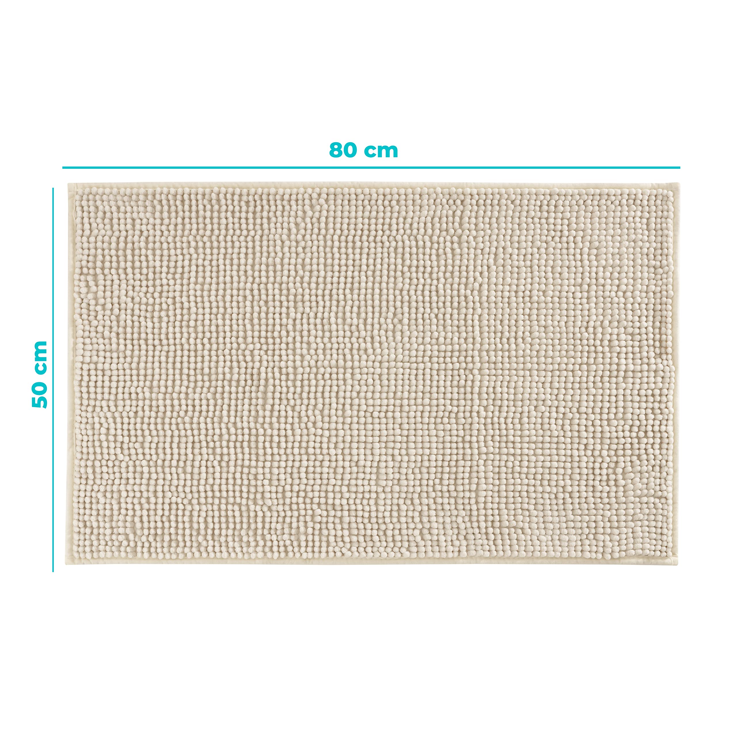 baroni-home-tessile-bagno-tapis-de-bain-cr-me-50x80-cm-antid-rapant image 3