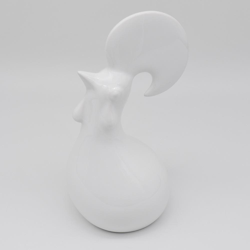 luisa-paix-o-coq-c-ramique-blanc-artisanat-caldas-21cm image 3