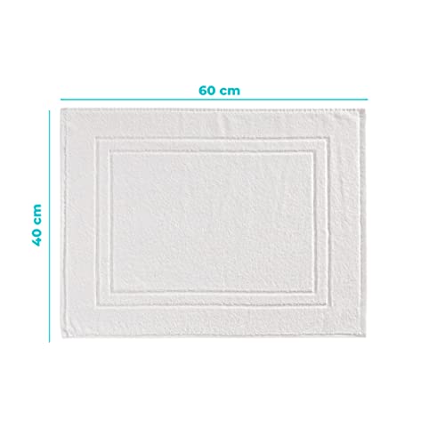 baroni-home-tessile-tapis-de-bain-coton-blanc-45x60-cm image 8