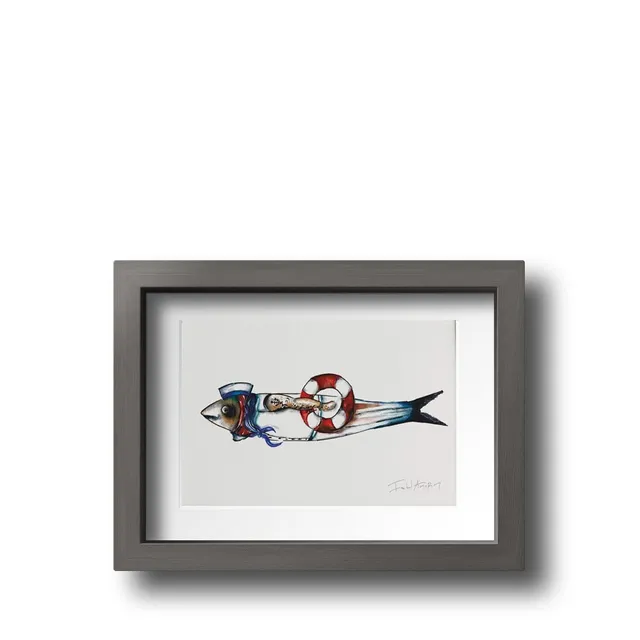 luisa-paix-o-sardinha-isabel-amorim-gravure-sardine-21x30cm-sign-e-2 image 1
