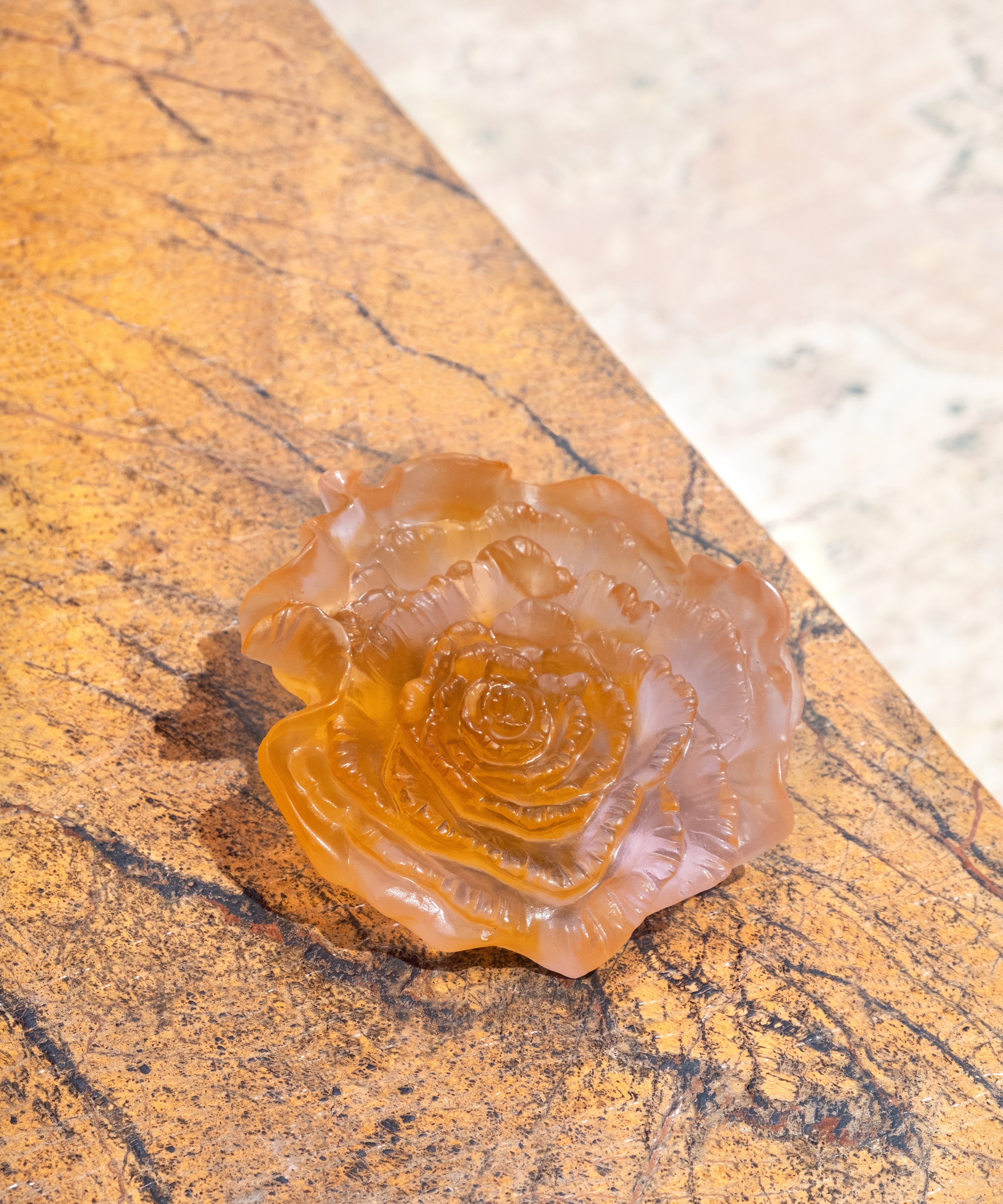 daum-rose-royale-fleur-d-corative-cristal-l-gante image 2