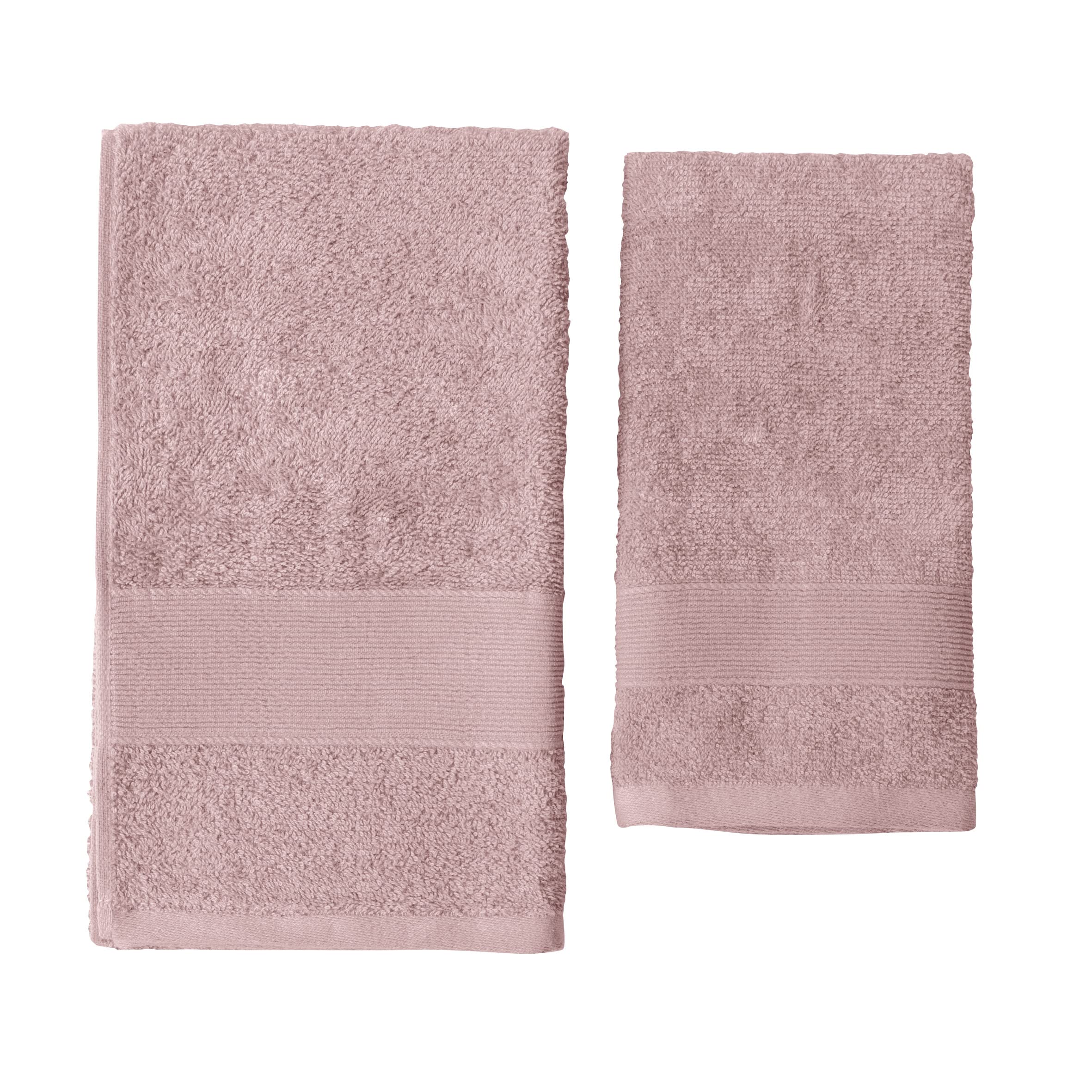 baroni-home-tessile-bagno-lot-2-serviettes-visage-invit-rose-coton image 2
