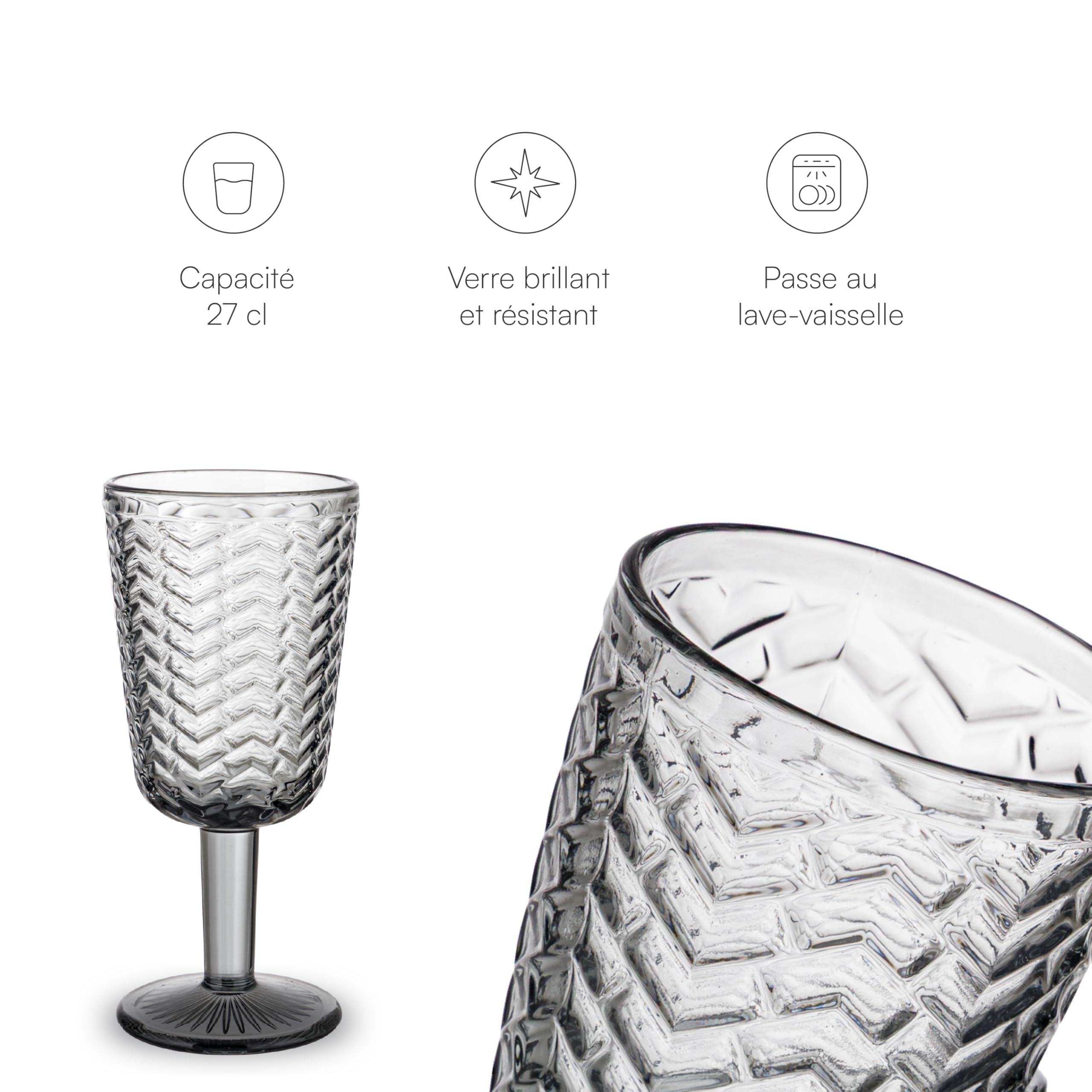 baroni-home-cucina-wave-verres-27-cl-fum-lot-de-6 image 4