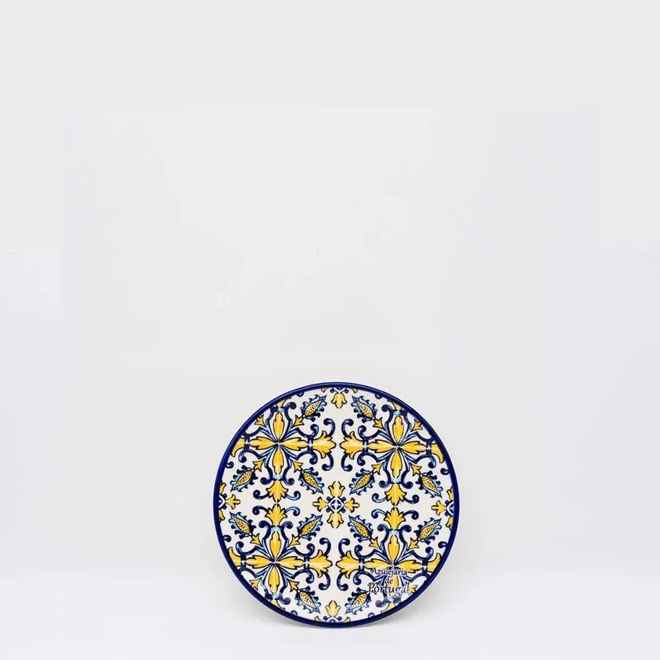 luisa-paix-o-tradicional-assiette-c-ramique-jaune-11-cm image 1