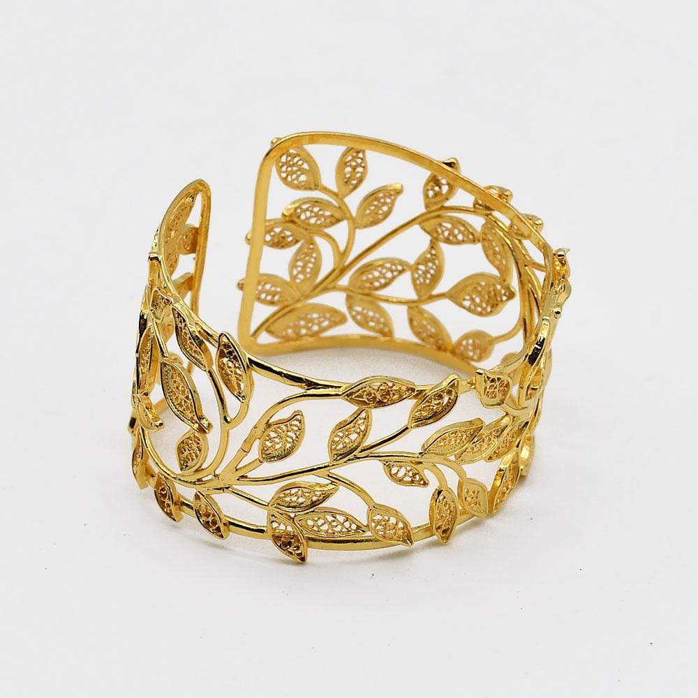luisa-paix-o-bracelet-manchette-argent-925-dor-filigrane image 2