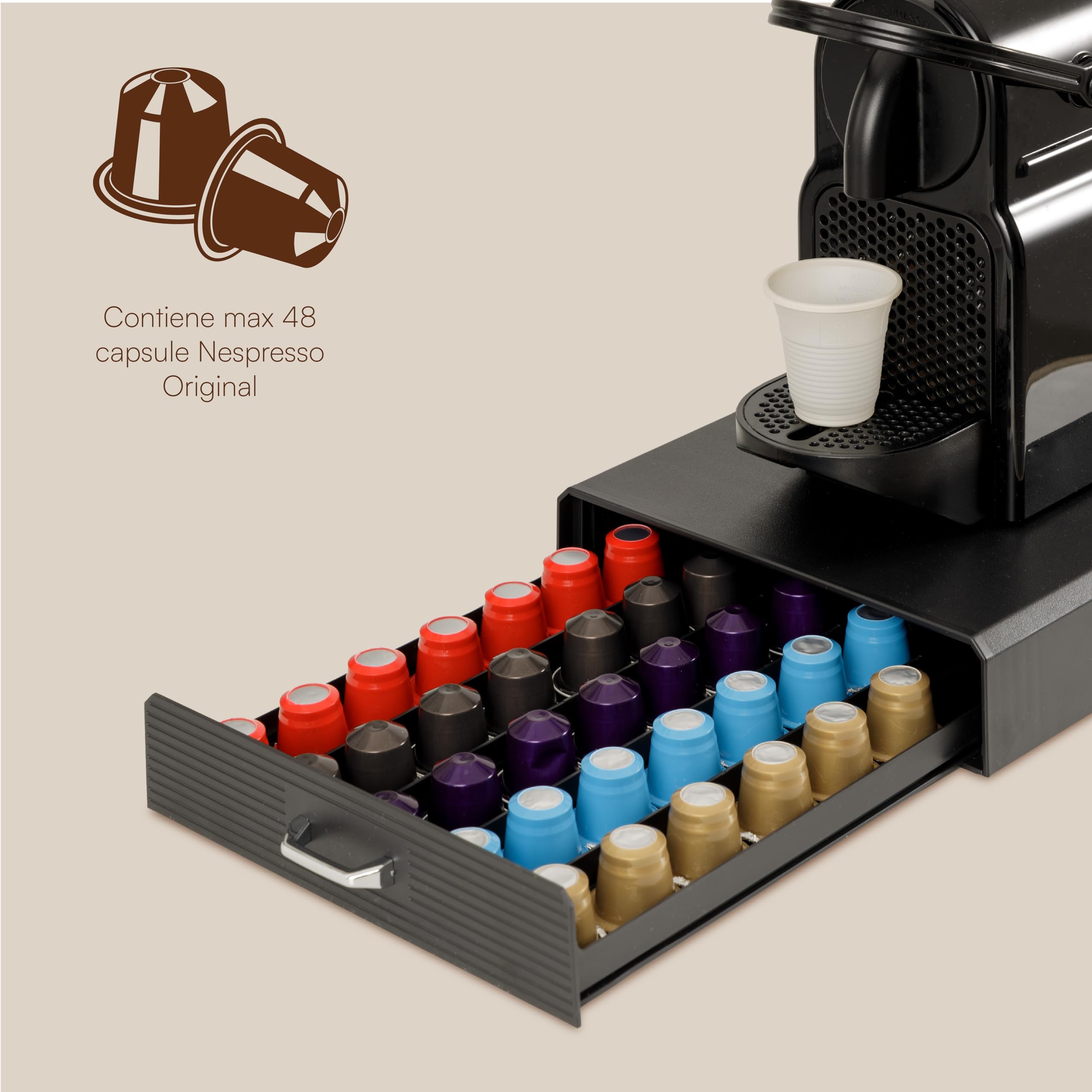 baroni-home-cucina-porte-capsules-noir-1-tiroir-55-capsules image 4