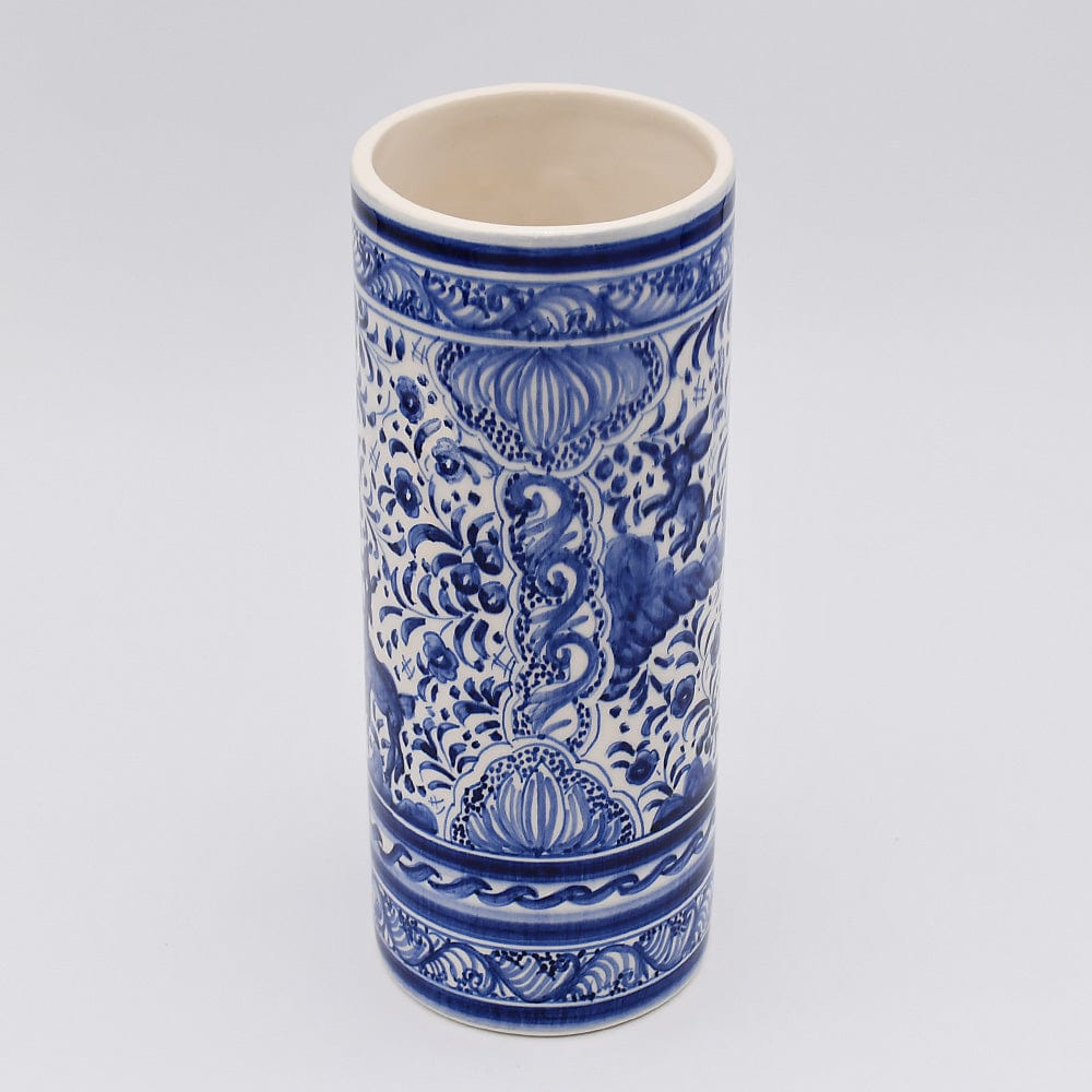 luisa-paix-o-coimbra-vase-c-ramique-bleu-24-cm-peint-main image 3