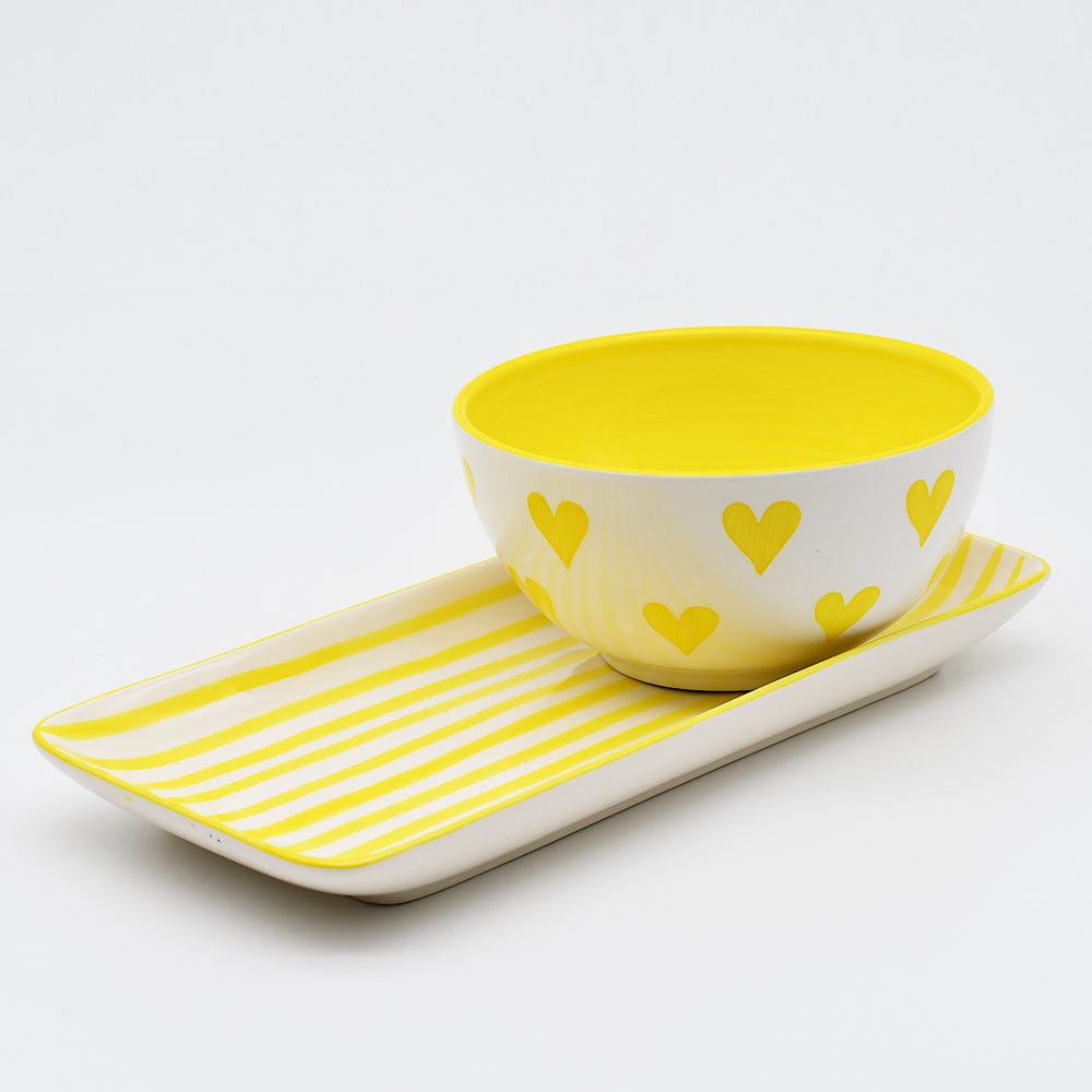 luisa-paix-o-namorados-bol-c-ramique-artisanale-jaune-15-cm image 4