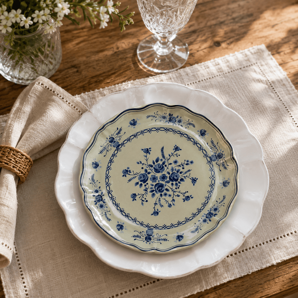 luisa-paix-o-rosa-vila-duo-assiettes-gr-s-28-21cm image 2